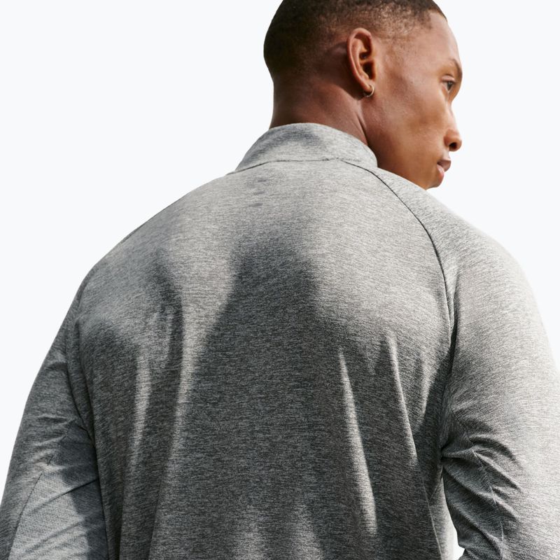 Pánska bežecká mikina Nike Stride 1/4 Zip Dri-Fit smoke grey/heather 6