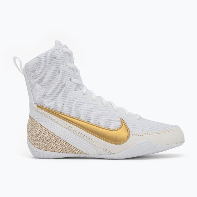 Boxerské topánky Nike Machomai 3 white/metallic gold 2