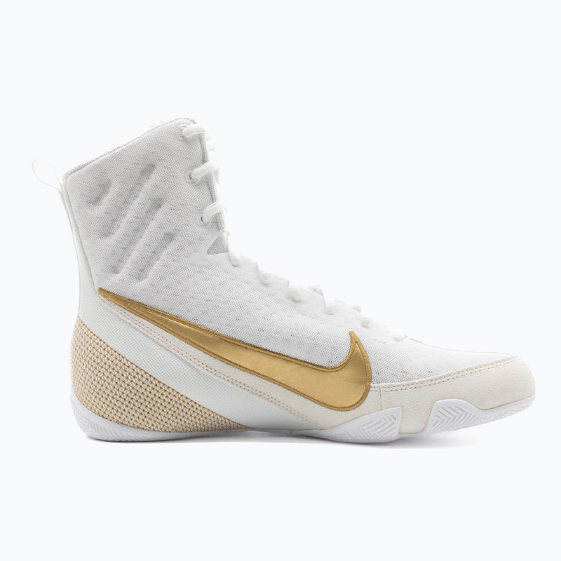 Boxerské topánky Nike Machomai 3 white/metallic gold 8
