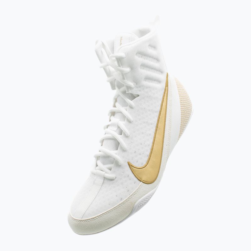 Boxerské topánky Nike Machomai 3 white/metallic gold 11