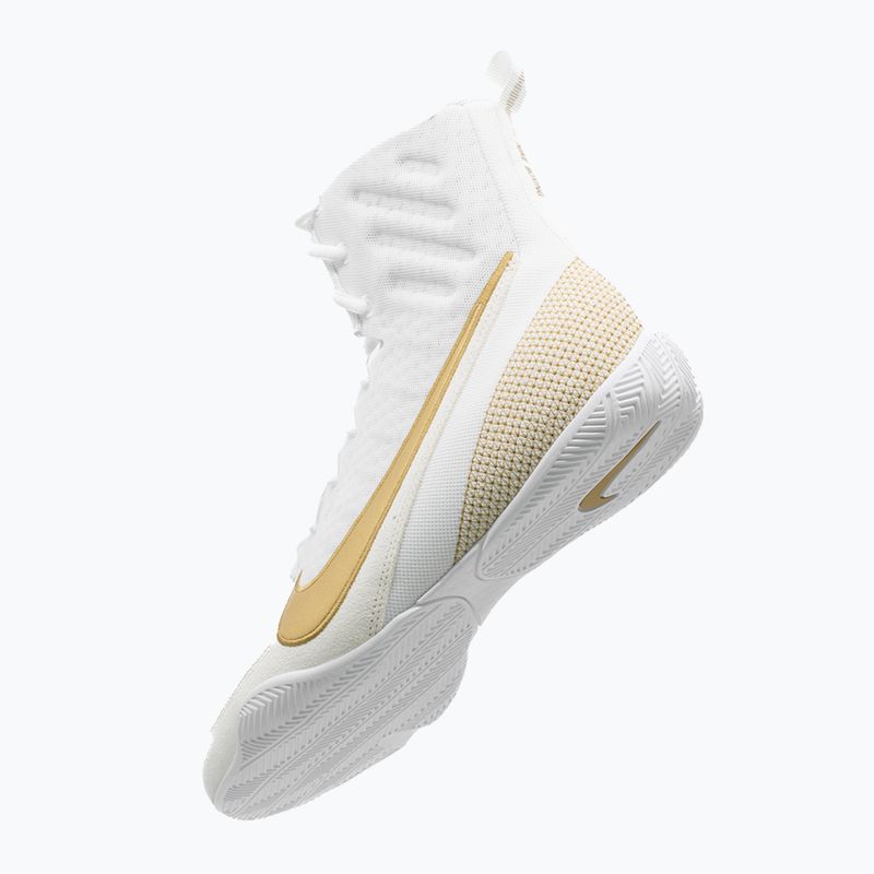 Boxerské topánky Nike Machomai 3 white/metallic gold 12