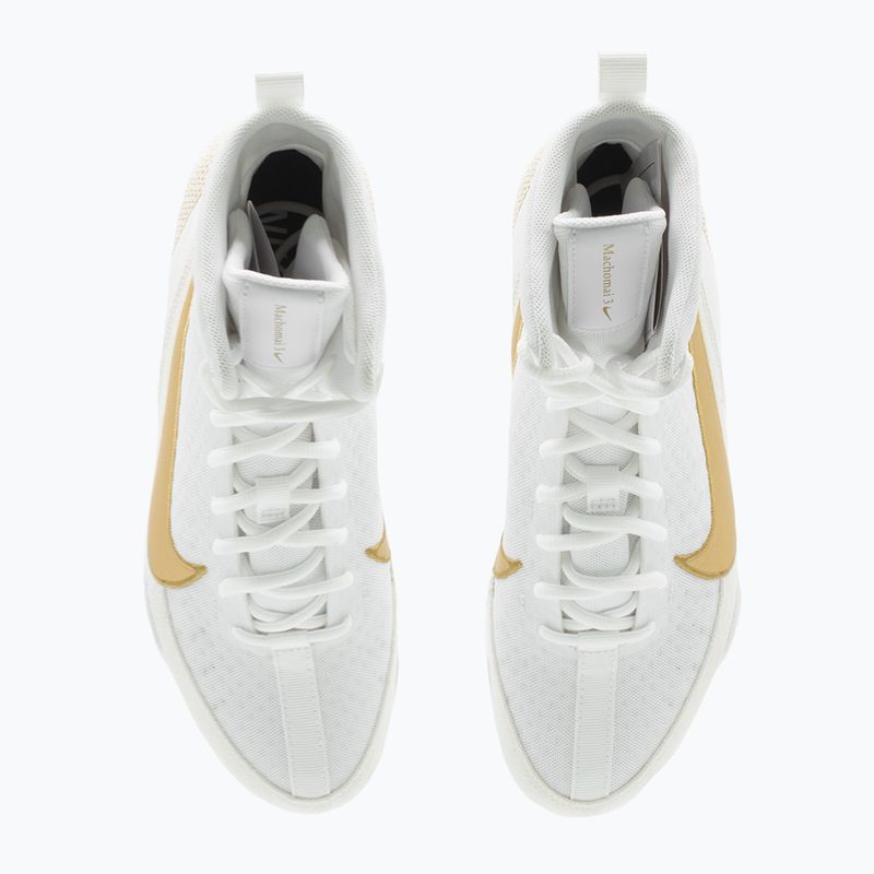 Boxerské topánky Nike Machomai 3 white/metallic gold 13