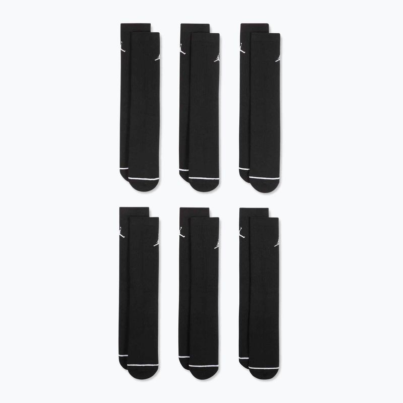 Ponožky Jordan Everyday Cushioned Crew 6 pairs black/white