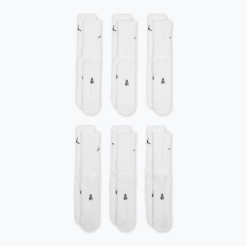 Ponožky Jordan Everyday Cushioned Crew 6 pairs white/black 2