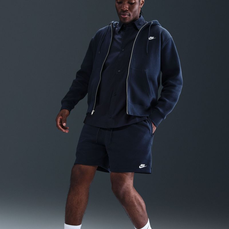 Pánske šortky Nike Club French Terry Flow obsidian/obsidian/white 6