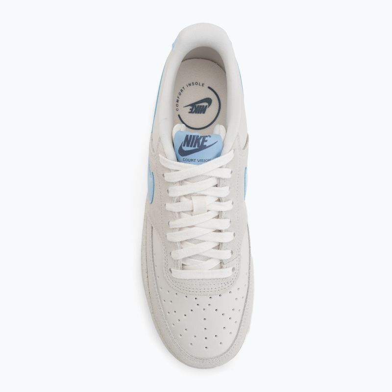 Dámske topánky Nike Court Vision Low phantom/light bone/psychic blue 5