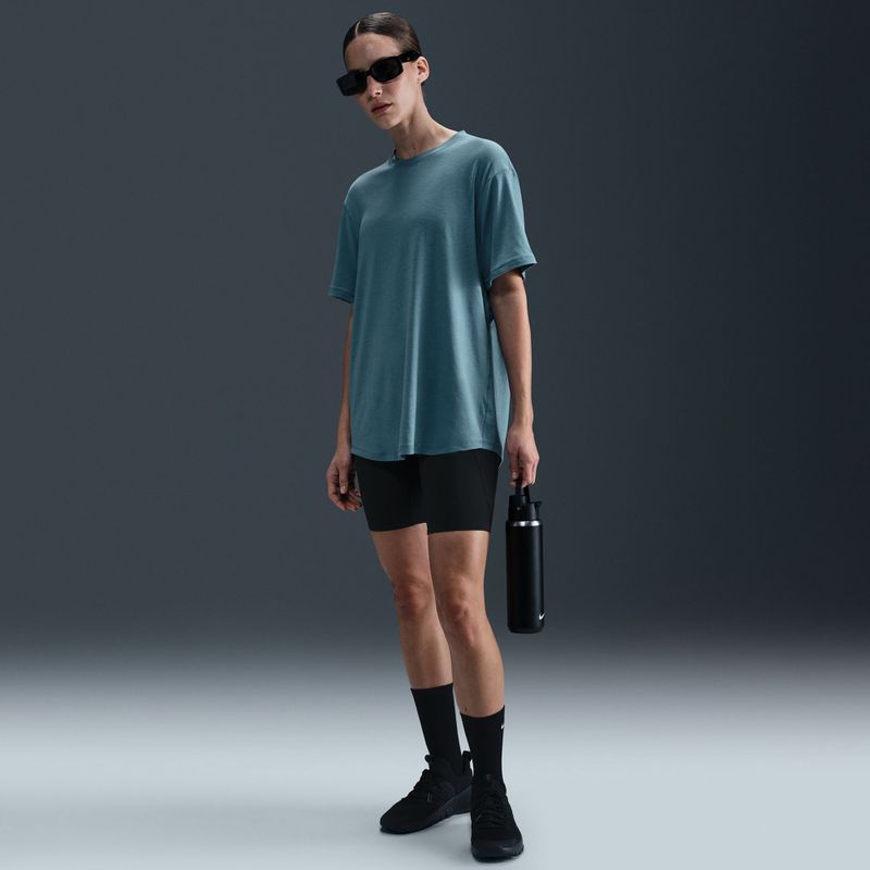 Dámske tričko Nike One Relaxed Dri-Fit smoky blue/black 10