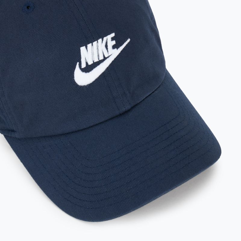 Šiltovka Nike Club Unstructured Futura Wash obsidian/white 3
