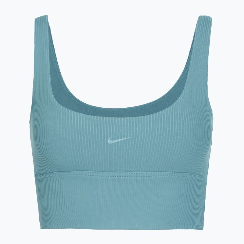 Športová podprsenka Nike Zenvy Rib Light Support smokey blue/white