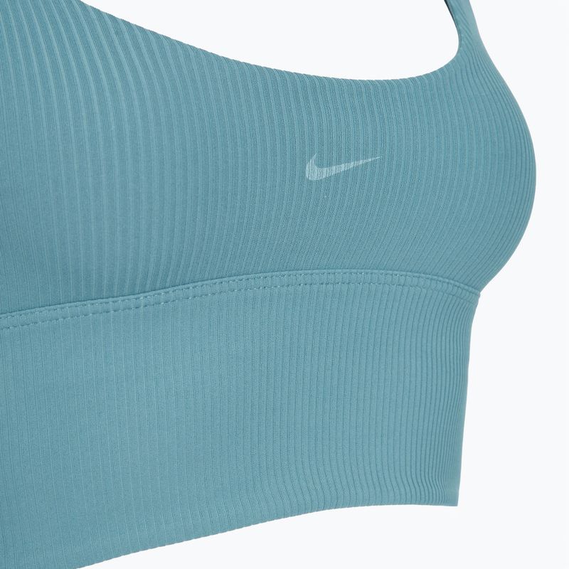 Športová podprsenka Nike Zenvy Rib Light Support smokey blue/white 3