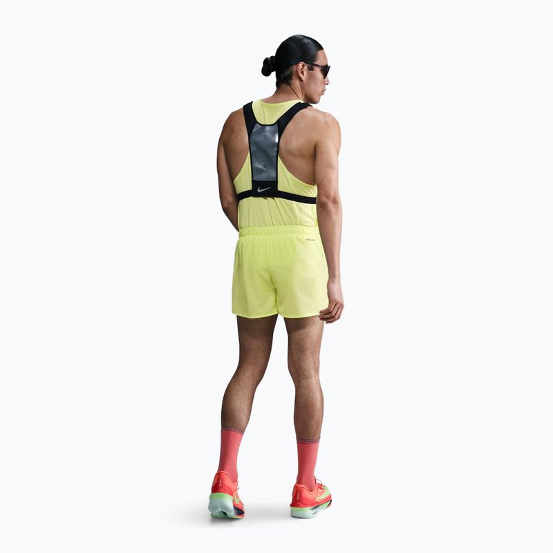 Pánske bežecké šortky Nike Fast Dri-Fit Brief Lined 3" light lemon twist/black 3