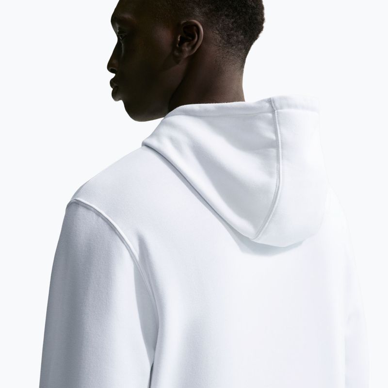 Pánska mikina Nike Club Pullover Hoodie white/white/black 5