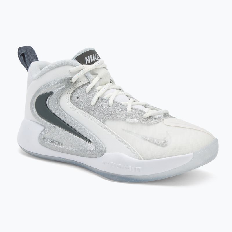 Topánky na volejbal Nike React Hyperset 2 SE smmit white/metalic silver/pure platinum