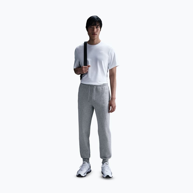 Pánske nohavice Nike Club Jogger dark grey heather/light smoke grey/white 2