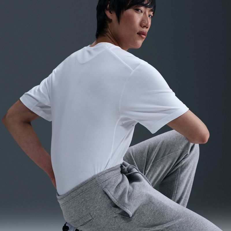 Pánske nohavice Nike Club Jogger dark grey heather/light smoke grey/white 5