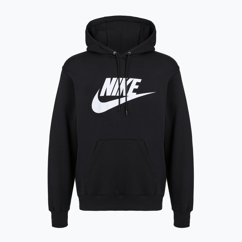 Pánska mikina Nike Club Pullover Hoodie black/black/white 6