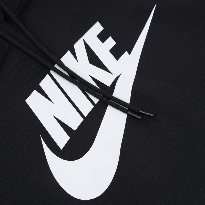 Pánska mikina Nike Club Pullover Hoodie black/black/white 8