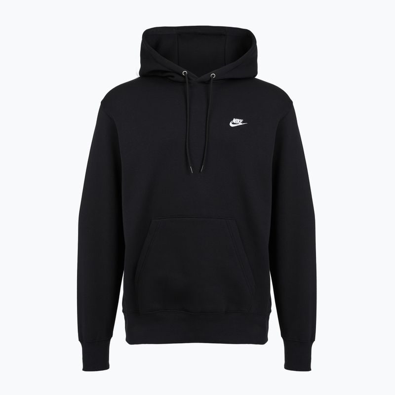 Pánska mikina Nike Club Pullover Hoodie black/black/white 6