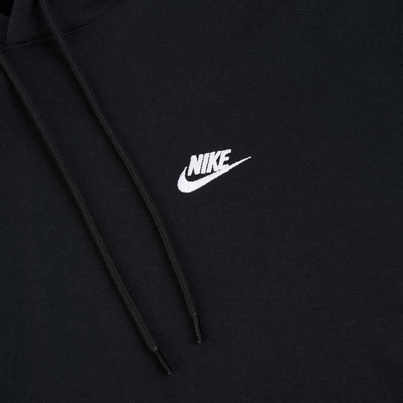 Pánska mikina Nike Club Pullover Hoodie black/black/white 8