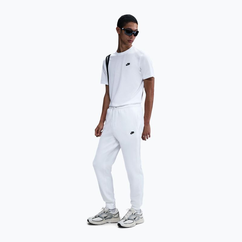 Pánske nohavice Nike Club Jogger white/white/black 2