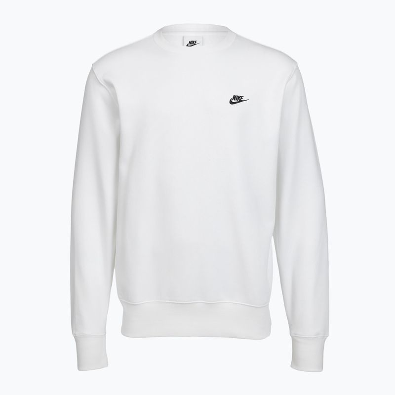 Pánska mikina Nike Club Fleece Crew white/black 7