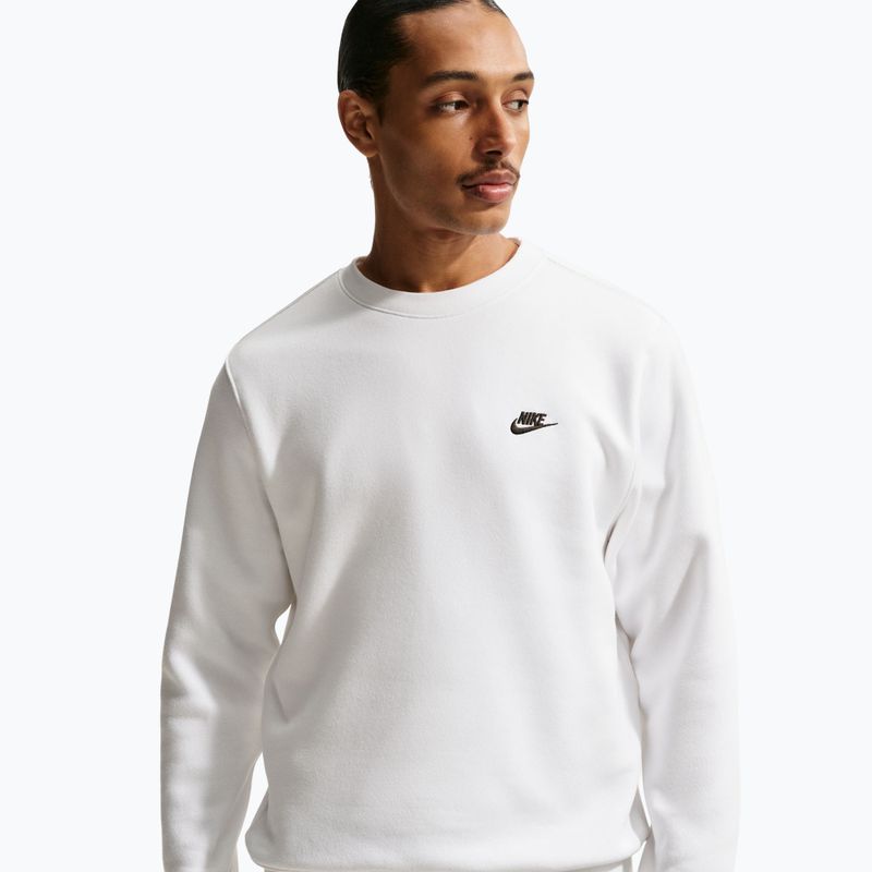 Pánska mikina Nike Club Fleece Crew white/black 4