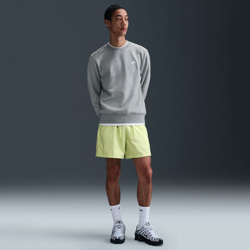 Pánska mikina Nike Club Fleece Crew dark grey heather/white 6