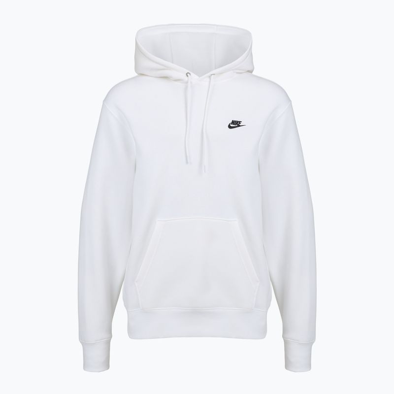 Pánska mikina Nike Club Pullover Hoodie white/white/black 7