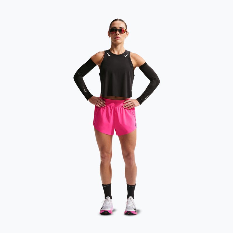 Dámske bežecké šortky Nike AeroSwift Dri-Fit ADV Mid-Rise 3" hyper pink/black 2