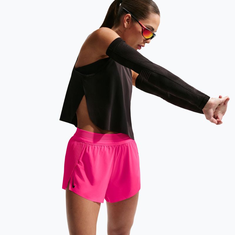 Dámske bežecké šortky Nike AeroSwift Dri-Fit ADV Mid-Rise 3" hyper pink/black 4