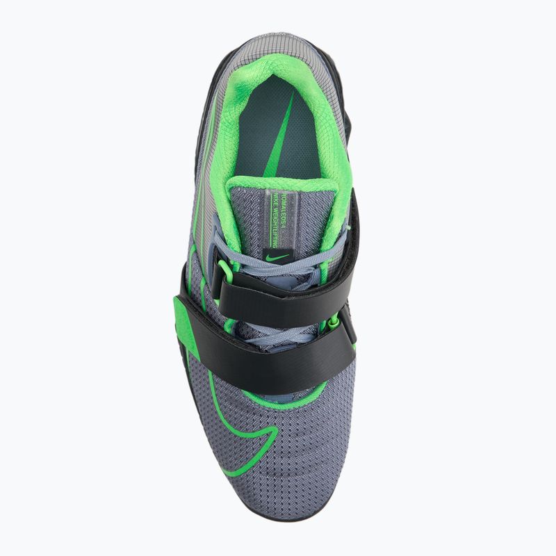 Vzpieračská obuv Nike Romaleos 4 ashen slate/green strike/anthracite 5