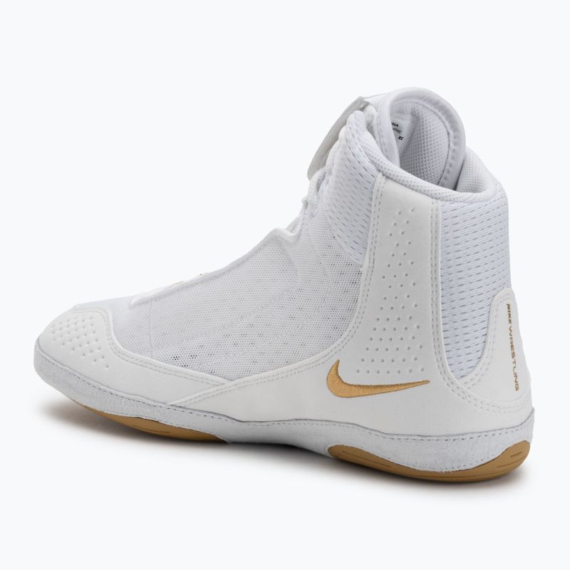 Zápasnícka obuv Nike Inflict 4 white/metallic gold/photon dust/black 3