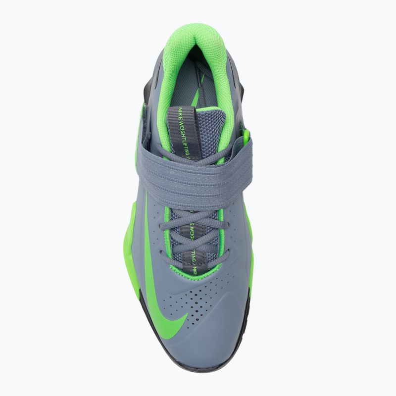 Vzpieračské topánky Nike Savaleos ashen slate/green strike/anthracite 5