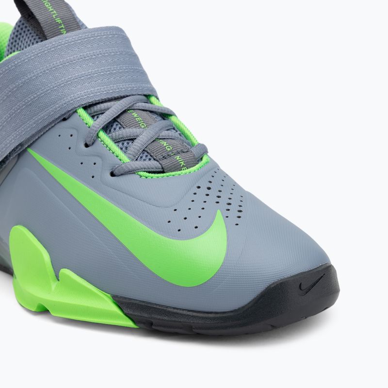 Vzpieračské topánky Nike Savaleos ashen slate/green strike/anthracite 7