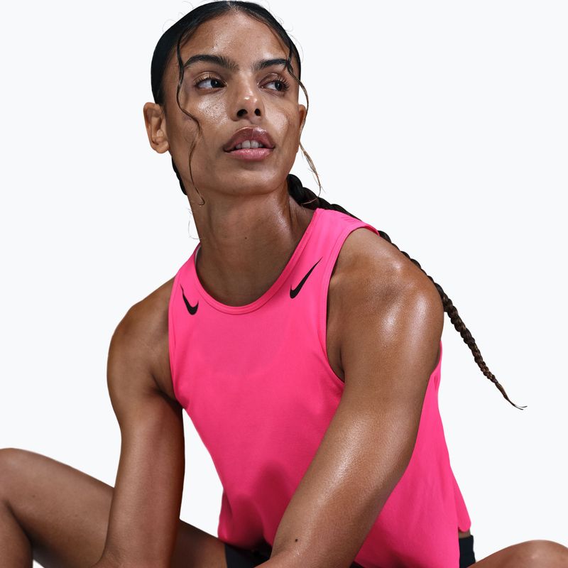Dámske bežecké tričko Nike AeroSwift hyper pink/black 6