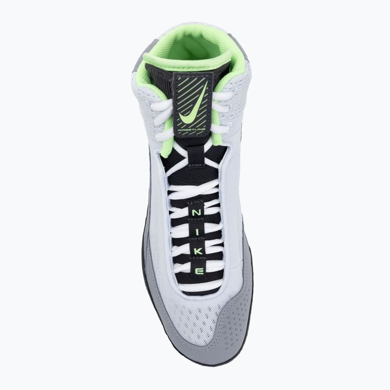 Futbalová zápasová obuv Nike Inflict 4 grey/lime blast/anthracite/white 5