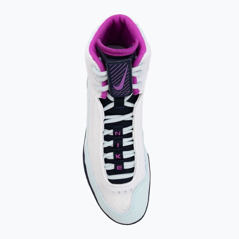 Zápasnícka obuv Nike Inflict 4 white/hyper violet/glacier blue/obsidian 5