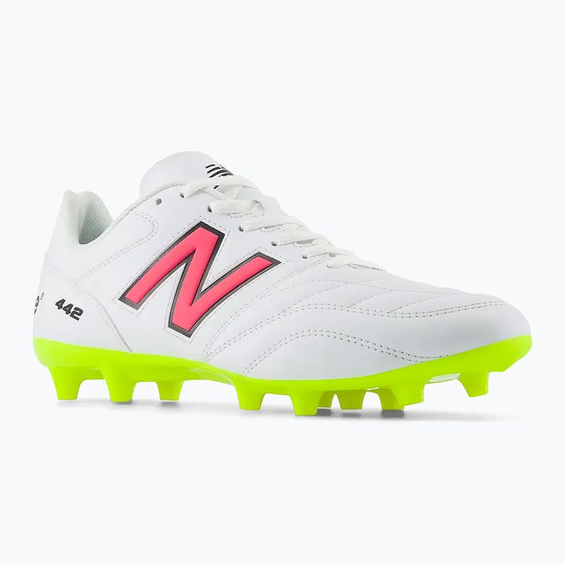 Pánska futbalová obuv/ kopačky New Balance 442's Academy V2 FG white/lime 8