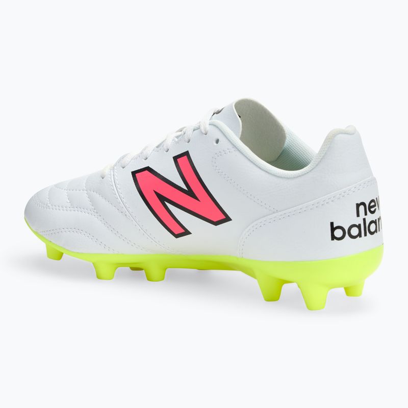 Pánska futbalová obuv/ kopačky New Balance 442's Academy V2 FG white/lime 3