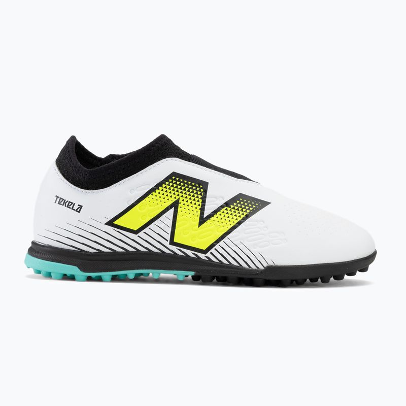 Detská futbalová obuv/ kopačky New Balance Tekela Magique V4+ TF white 2