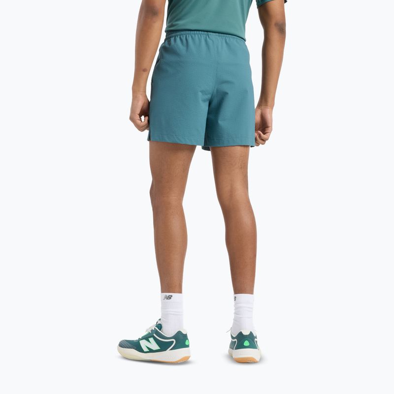 Pánske tenisové šortky New Balance Tournament Seersucker Short new spruc 3