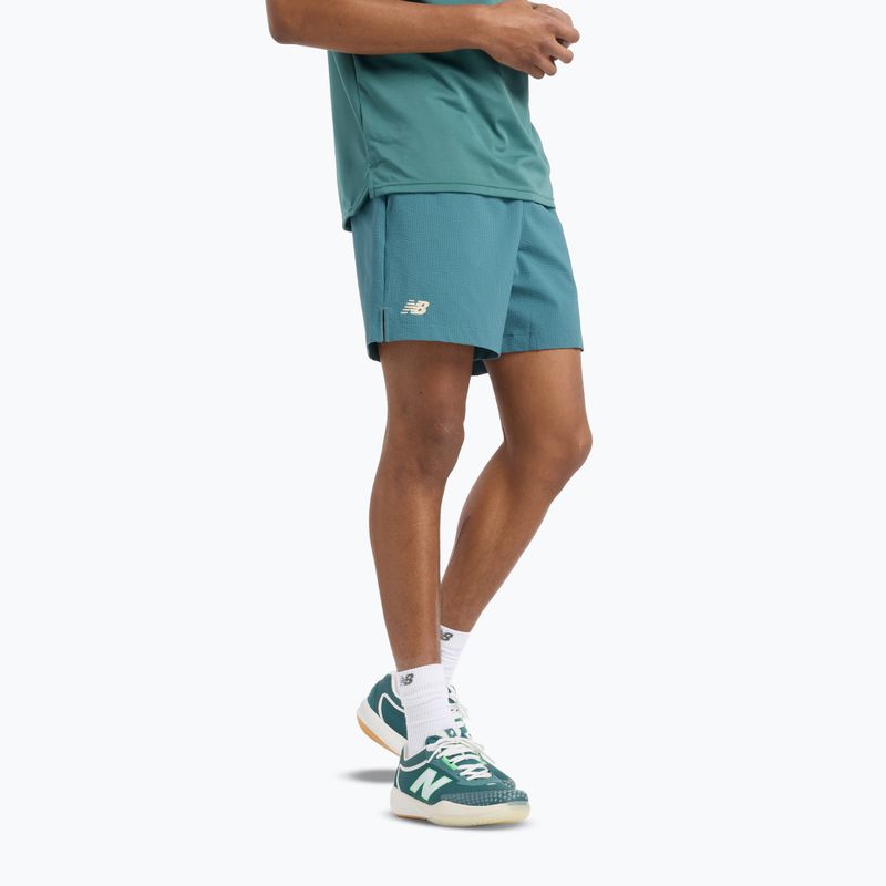 Pánske tenisové šortky New Balance Tournament Seersucker Short new spruc 5