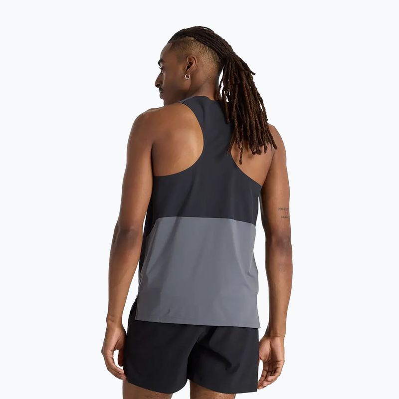Pánske bežecké tielko New Balance Race Day Tank graphite 2