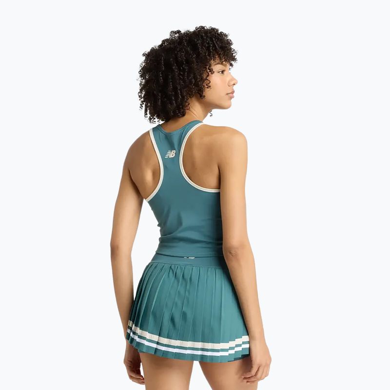 Dámske tenisové tričko New Balance Tournament Novelty Tank W new spruce 3