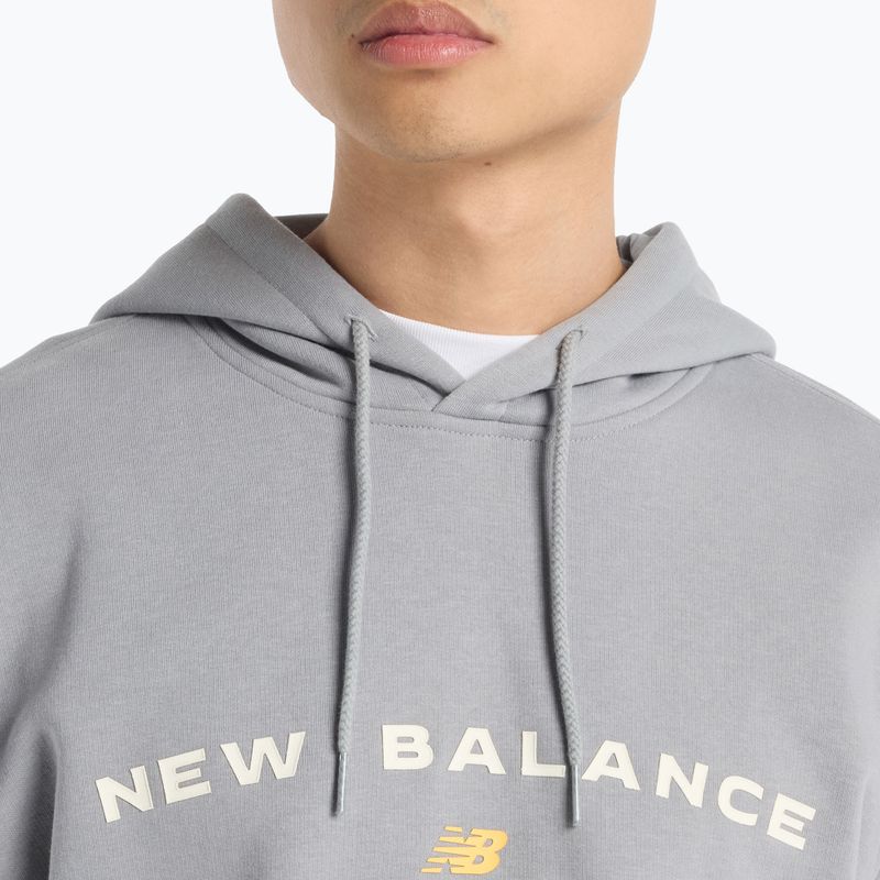 Pánska mikina New Balance Reimagine Fleece Hraphic Hoody slategrey 5