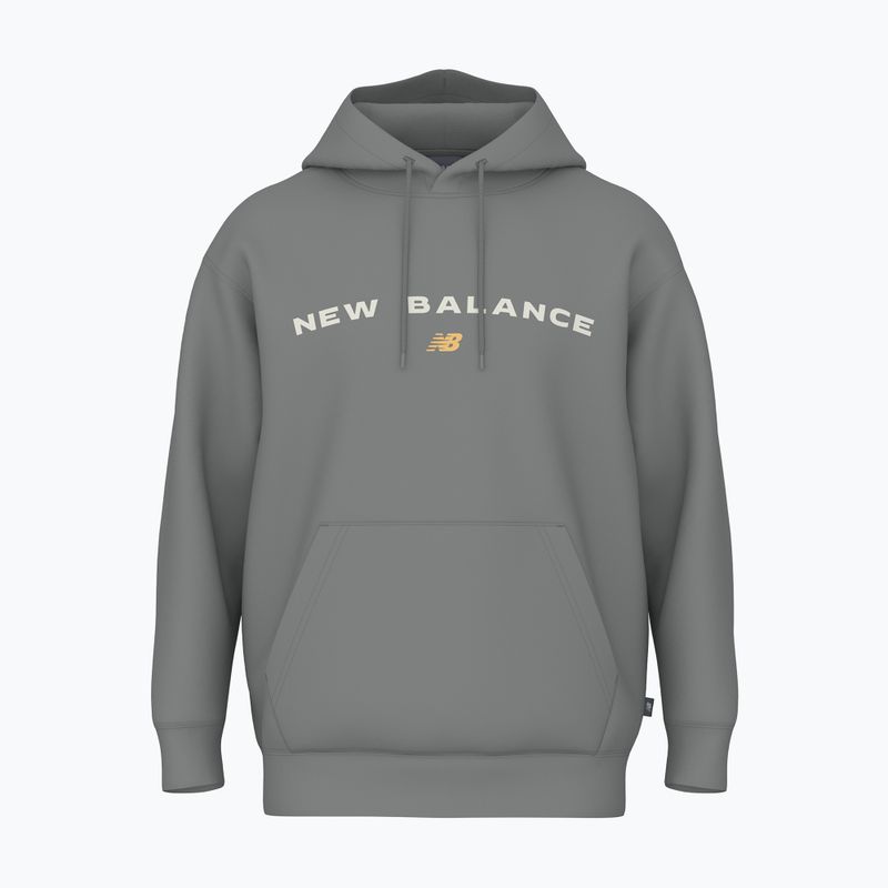 Pánska mikina New Balance Reimagine Fleece Hraphic Hoody slategrey