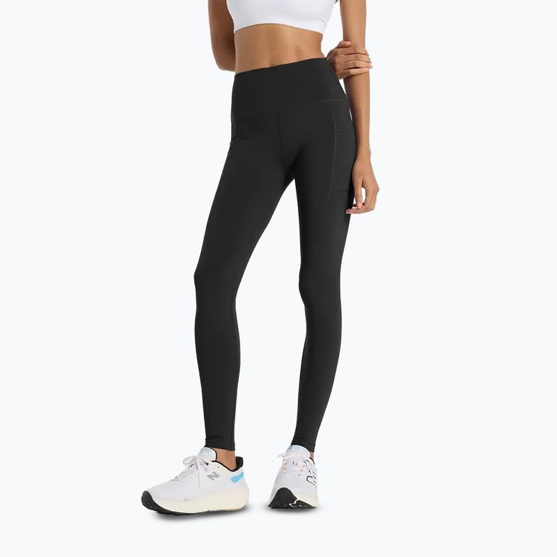 Dámske bežecké legíny New Balance Sleek Pocket High Rise black