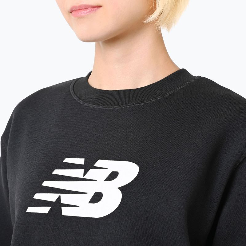 Dámska mikina New Balance Šport Fleece Logo Crew black 4