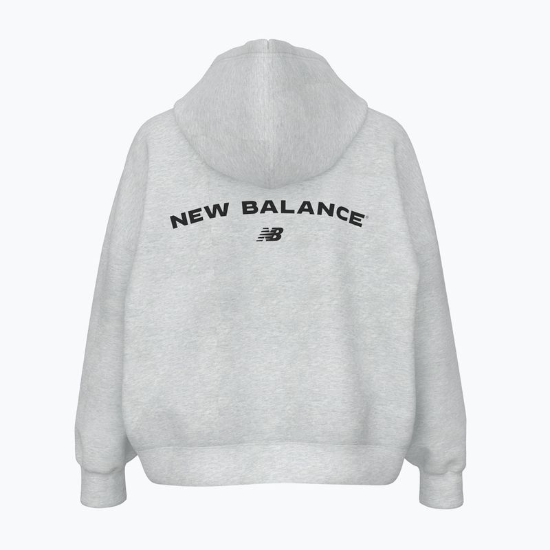 Dámska mikina New Balance Reimagine Fleece Hoodie ashheath 2