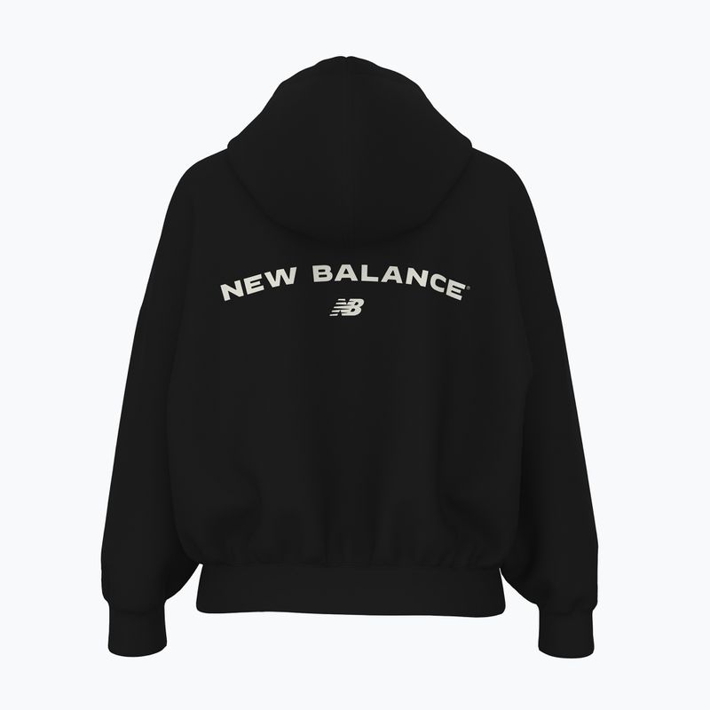 Dámska mikina New Balance Reimagine Fleece Hoodie black 2